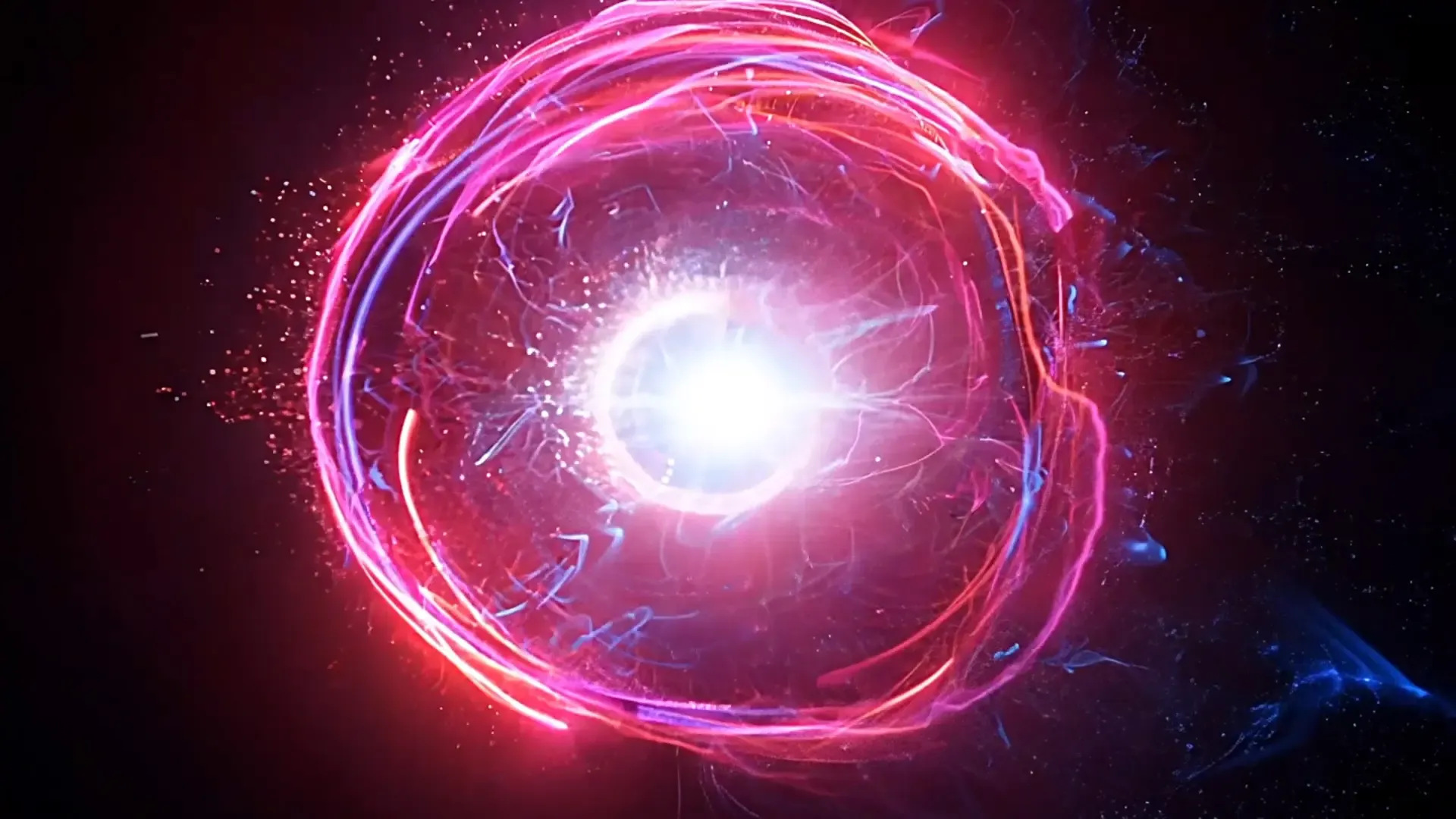 Cosmic Light Burst Overlay for Futuristic Logo Animation